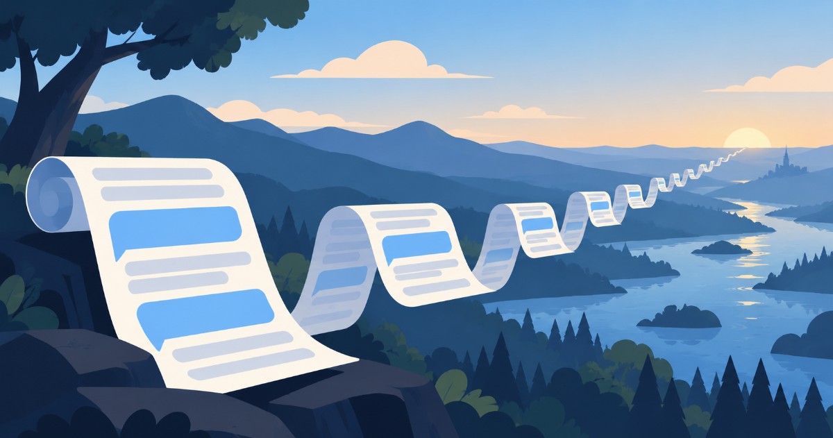 Ilustrace dlouhého kontextového okna pro tvorbu propracovaného příběhu